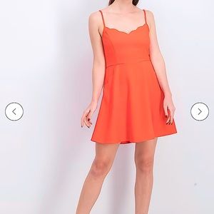 Market & Spruce coral dress with button back size medium like new